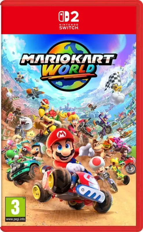 Nintendo Mario Kart World Switch 2 Standard Cinese semplificato, Cinese tradizionale, Tedesca, DUT, Inglese, ESP, Francese, ITA, Giapponese, Coreano, Portoghese, Russo Nintendo Switch 2 Prezzo Di Fabbrica