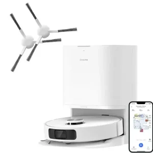 Offerta Speciale Dreame L10 Prime VM Combo Robot Aspirapolvere con 2 Spazzole laterali aggiuntive(3 in totale), Sollevamento del Mocio da 7 mm, Mocio Autopulente, Navigazione LDS, Aspirazione 4000Pa, Mappatu