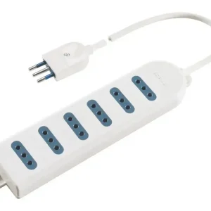 Offerta Limitata Poly Pool PP0396Q prolunghe e multiple 1,5 m 6 presa(e) AC Interno Bianco