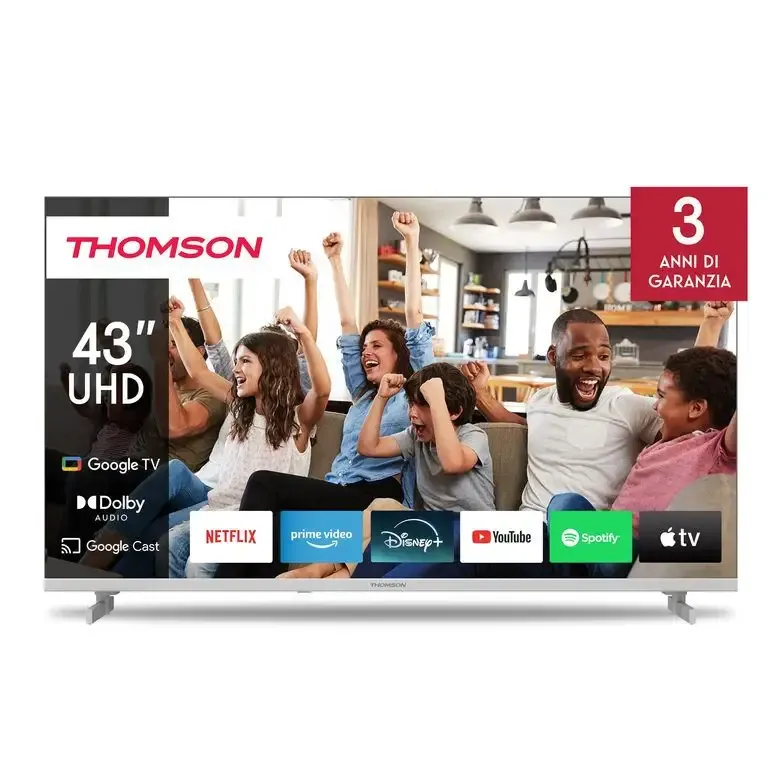 Thomson 43UG4S14W TV 109,2 cm (43") 4K Ultra HD Smart TV Wi-Fi Bianco Must-Have