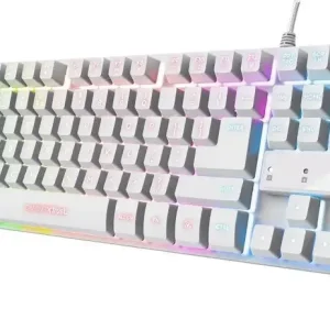 Trust GXT 833W Thado tastiera Gaming USB Olandese Bianco Prezzo Di Fabbrica