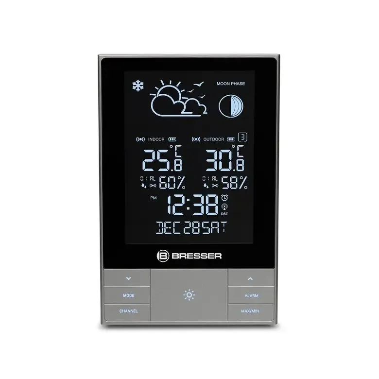 Explore Bresser Optics ClimateTemp NDV Antracite, Metallico, Argento LCD DC/Batteria Miglior Prezzo