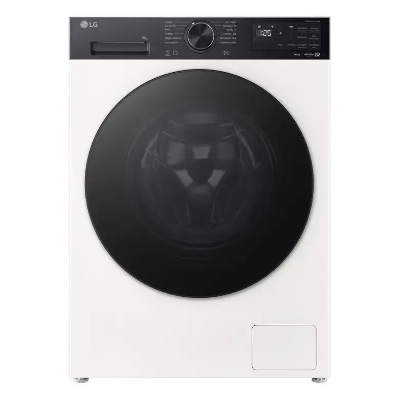 Prezzo Di Fabbrica LG F4NX5009THB Lavatrice Slim A Libera Installazione 9 Kg, AI Intelligente, 1400 Giri, Classe A-40%, Ivory White/nero