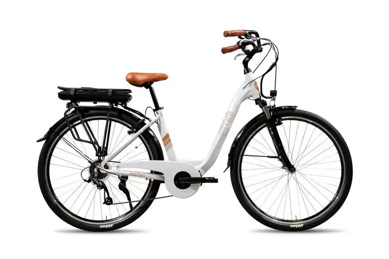 EMG E-bike Vintage con telaio in alluminio 19", ruote 28", motore centrale 250W Ananda, batteria 13AH e cambio Shimano Ordina Subito