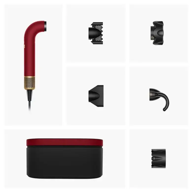 Dyson Supersonic R Red Velvet and Gold Lisci e Mossi Prezzo Conveniente
