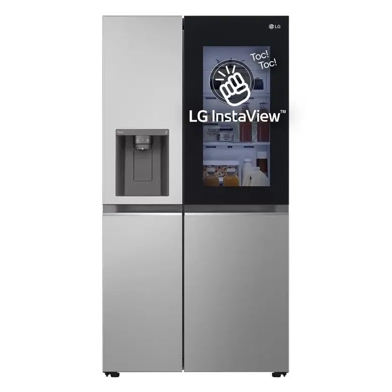 LG GSGV80PYLD Frigorifero A Libera Installazione Side-by-side , Fresh Balancer™, Instaview, Wi-fi, Classe D, Argento Soddisfatti O Rimborsati