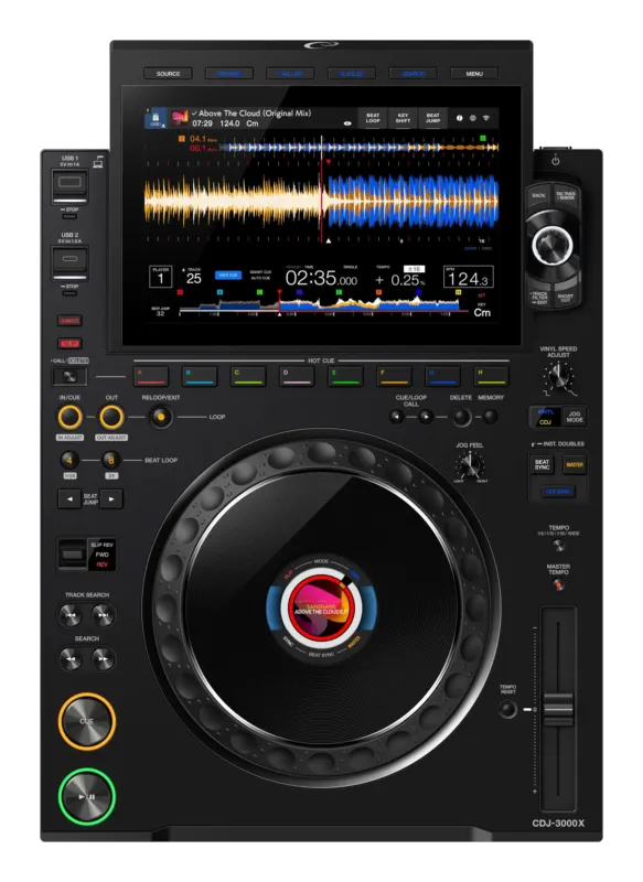 Must-Have AlphaTheta CDJ-3000X Multilettore DJ Nero Touchscreen 10,1 Pollici