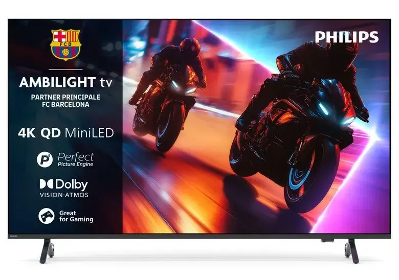 Philips Ambilight TV 55MLED920 4K QD MiniLED 139cm 55" Smart TV Dolby Vision and Dolby Atmos Titan OS Bestseller