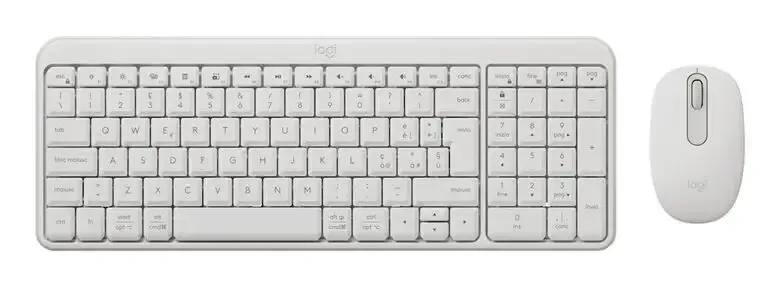 Logitech MK250 Compact Bluetooth Wireless Combo tastiera Mouse incluso Universale RF senza fili + Bluetooth Italiano Bianco Non Perdere