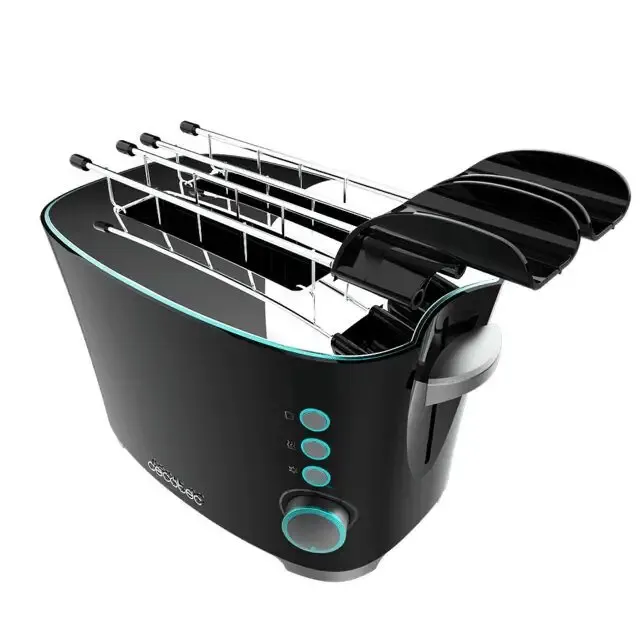 Cecotec 02184 tostapane 7 2 fetta/e 650 W Nero, Acciaio inox Consegna Rapida