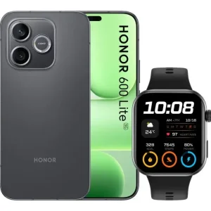 Honor BUNDLE 600 LITE 256GB V BLACK+WATCH 2i BLACK 16,8 cm (6.6") Doppia SIM 5G USB tipo-C 8 GB 6520 mAh Nero Non Perdere