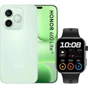 Pagamento Sicuro Honor BUNDLE 600 LITE 256GB S GREEN+WATCH 2i BLACK 16,8 cm (6.6") Doppia SIM 5G USB tipo-C 16 GB 6520 mAh Verde