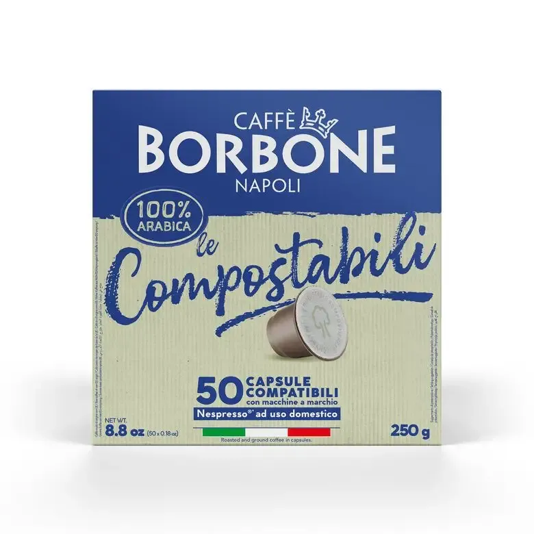 Quantità Limitata Caffè Borbone Capsule Compatibili Sistema Nespresso - Miscela 100% Arabica Compostabili - Smaltibili In Raccolta Umido - 50 Capsule