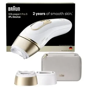 Braun Silk-expert Pro PL5210 IPL Luce pulsata intensa (IPL) Oro, Bianco Direttamente Dal Produttore