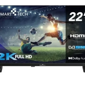 Smart Tech 22FN01V TV LED 22" Full HD DVB-T2 HEVC HDMI USB Nero Compra Adesso