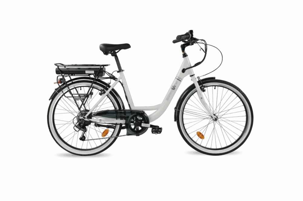 Promozione Smartway C6D4SCW E-Bike City 26" 36V 7,8Ah Bianco Pearl White