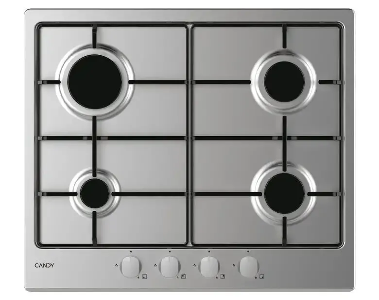 Promo Stagionale Candy Piano Cottura Idea CHW6BRX Acciaio inox Da incasso 60 cm Gas 4 Fornello(i)