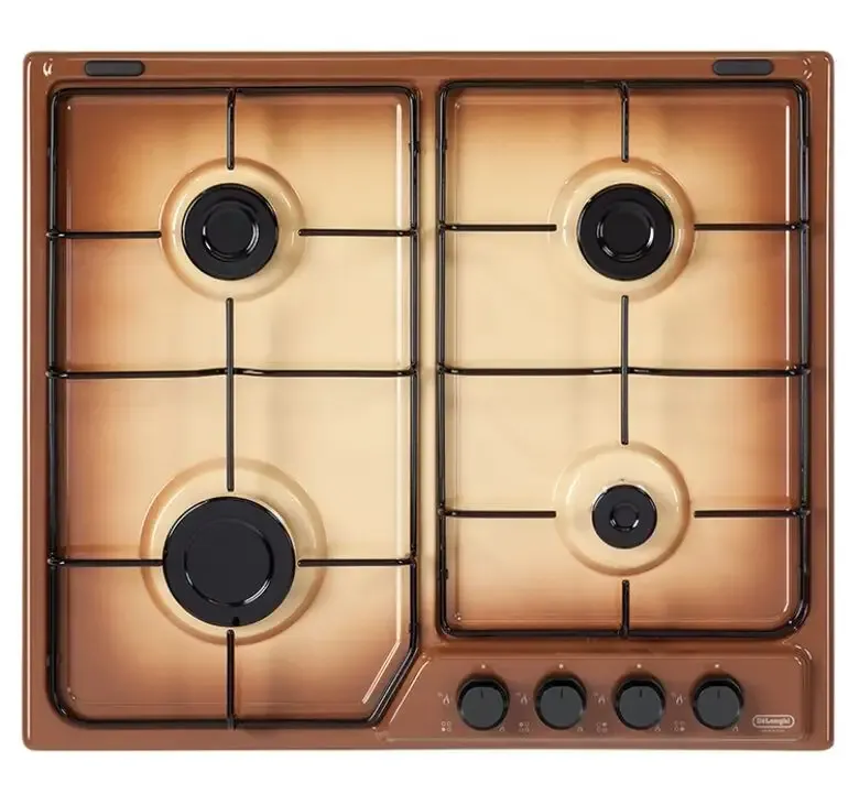 Popolare De’Longhi Piano Cottura FFT 46 ASV Marrone Da incasso 60 cm Gas 4 Fornello(i)