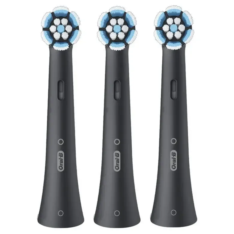 Oral-B Testine di Ricambio iO Series Gentle Care Black, testine rotonde di ricambio originali, setole angolate per una rimozione più profonda della placca, testina più morbida, adatte a geng Compra Adesso