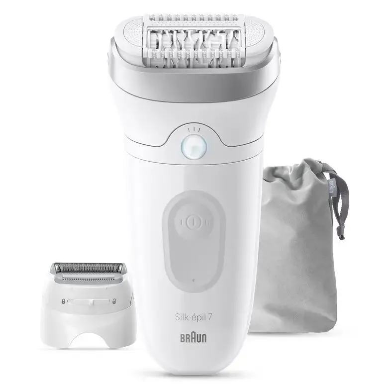 Braun Silk·épil 7 epilatore Bianco wet & dry c est radente Novità