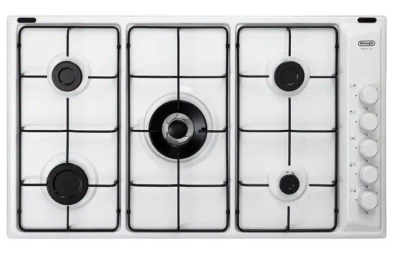 Promozione De’Longhi FLB 59 DD piano cottura Bianco Da incasso 86 cm Gas 5 Fornello(i)