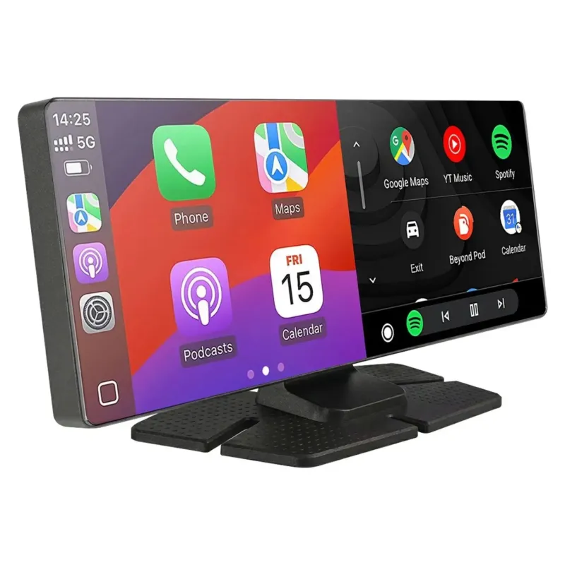 Popolare Trevi MDV 1000 Monitor Touchscreen 10,26" con Dash Cam 2K Integrata e CarPlay Wireless