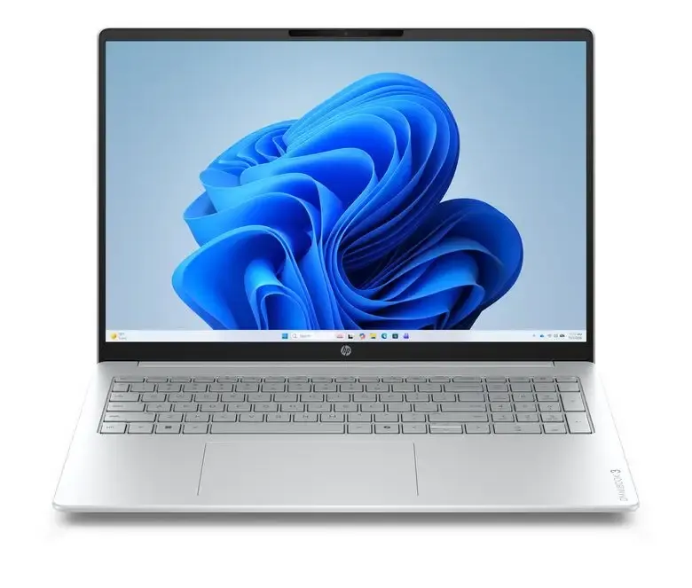 Nuova Collezione HP OmniBook 3 Laptop 16-by0005nlx AMD Ryzen™ 5 N150 Computer portatile 40,6 cm (16") 2K 8 GB DDR5-SDRAM 512 GB SSD Wi-Fi 6 (802.11ax) Windows 11 Home Grigio, Argento
