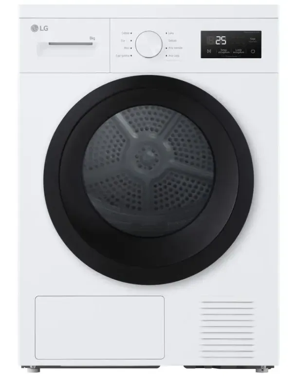 Compra Adesso LG RNA1008NWK Asciugatrice 8kg Pompa di calore, Classe D, 8 programmi, Sensore asciugatura