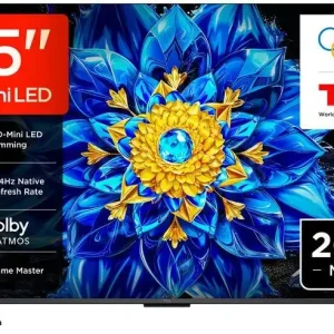 Professionale TCL P8L TV 55P8L – QD-Mini LED 55", 4K HDR, Google TV, 144Hz VRR, Dolby Vision & Dolby Atmos