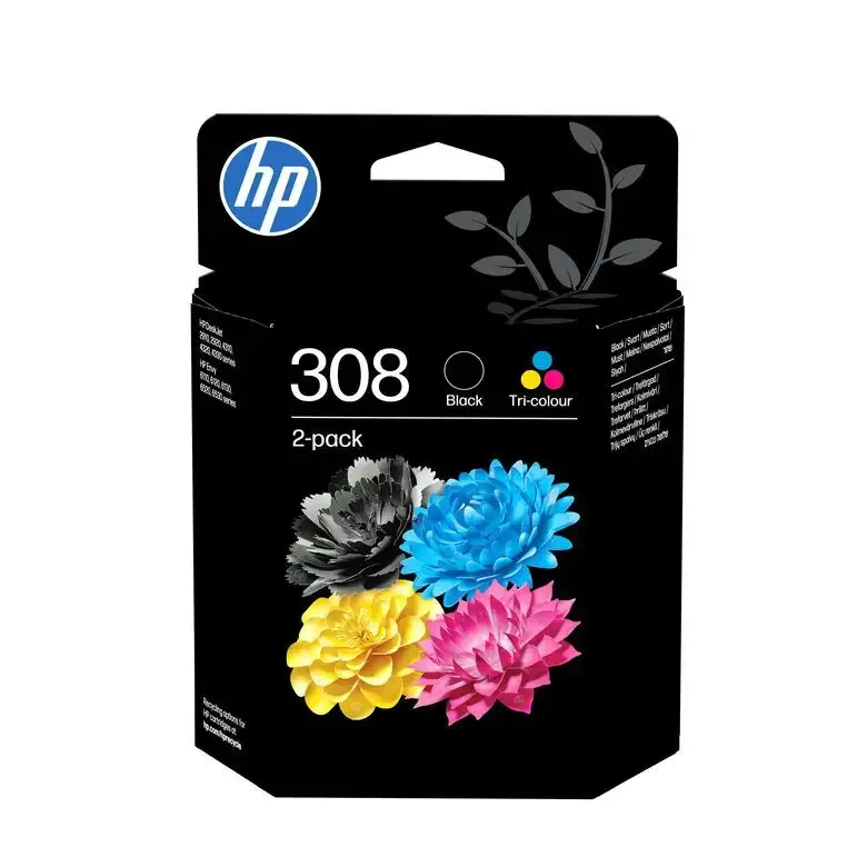HP Confezione da 2 Cartucce di Inchiostro Nero/Tricromia Originali 308 Occasione