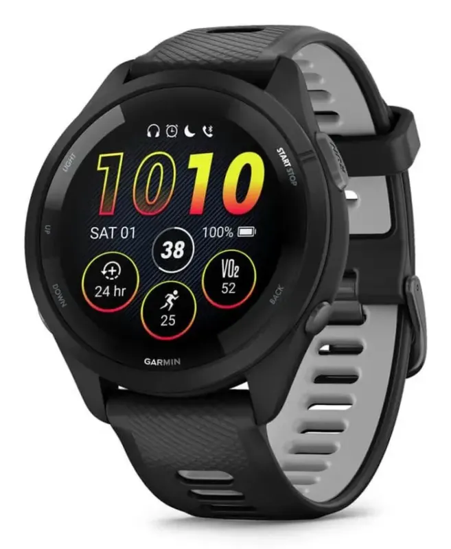 Prezzo Conveniente Garmin Forerunner 265 3,3 cm (1.3") AMOLED 46 mm Digitale 416 x 416 Pixel Touch screen Nero Wi-Fi GPS (satellitare)