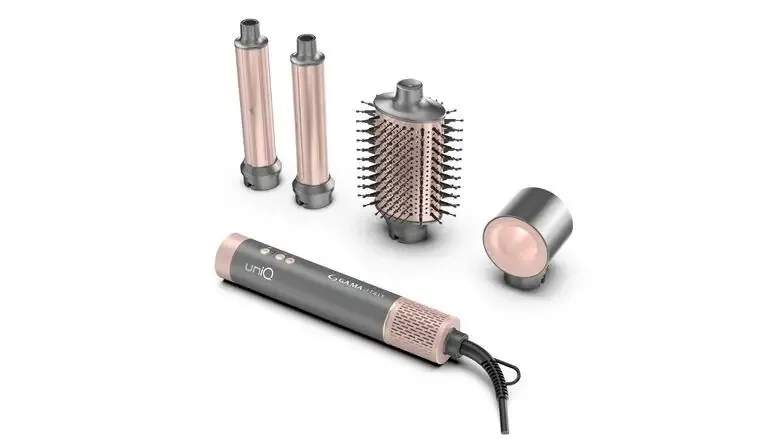 Economico GA.MA Multistyler Uniq Flow con 4 accessori intercambiabili. Asciugacapelli, spazzola ovale e 2 coanda arricciacapelli . Motore digitale brushless Potenza 1550W. Velocità Motore 110.000 RPM. Silenzioso 70 dB. Filtro removibile . 3 velocità, 3 temperatu