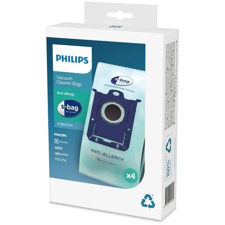Acquista Ora Philips s-bag Sacchetti per aspirapolvere FC8022/04