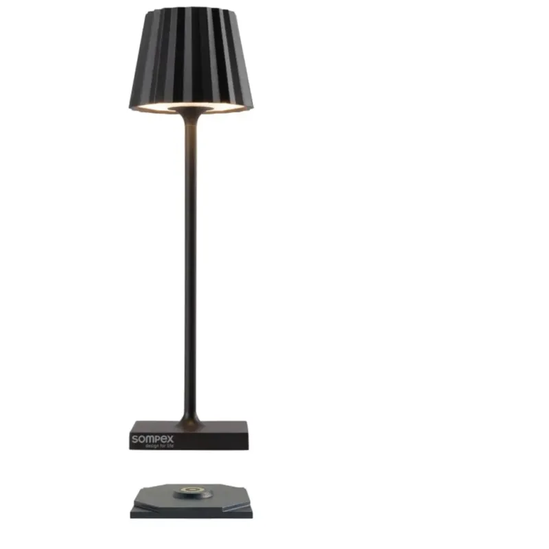 Solo Oggi TROLL NANO - Lampada da Tavolo a Batteria,Nero