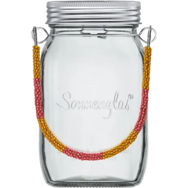 Sonnenglas® Lampada Solare - Beadwork Handle,Pink/Yellow Spedizione Espresso