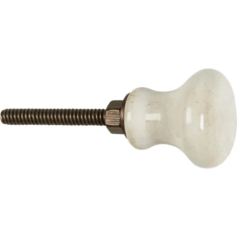 Più Venduto Pomello in Ceramica,Bianco