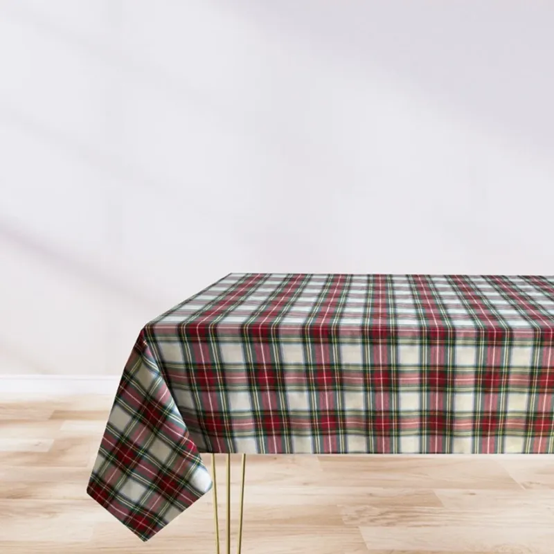 Economico Tovaglia TARTAN BIANCO - Magilu