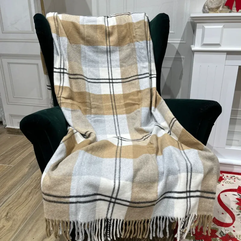 Plaid ENGLAND FRANGE by Casa Anversa (Natale) A Buon Prezzo