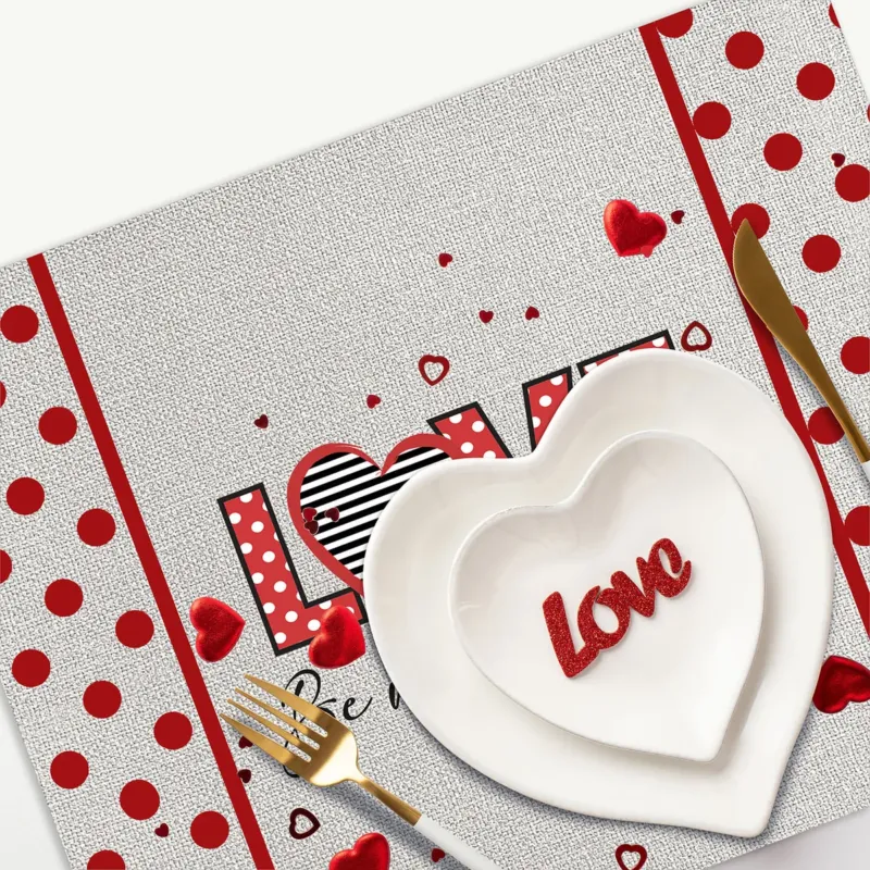 Set 2 Tovagliette Americane LOVE By Casa Anversa Offerta