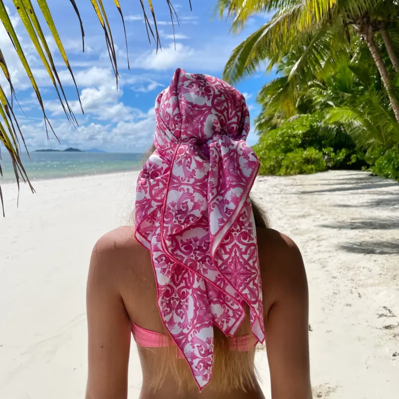 Offerta Speciale Foulard MAIOLICHE ROSA by Magilù