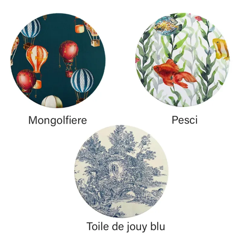 Sottopiatto in Legno Con Foderina FANTASIA By Magilù Di Tendenza