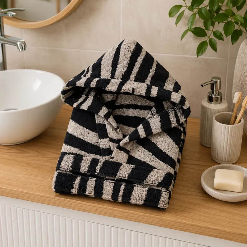 Accappatoio Spugna Jacquard ZEBRA - Linea Oro A Buon Prezzo