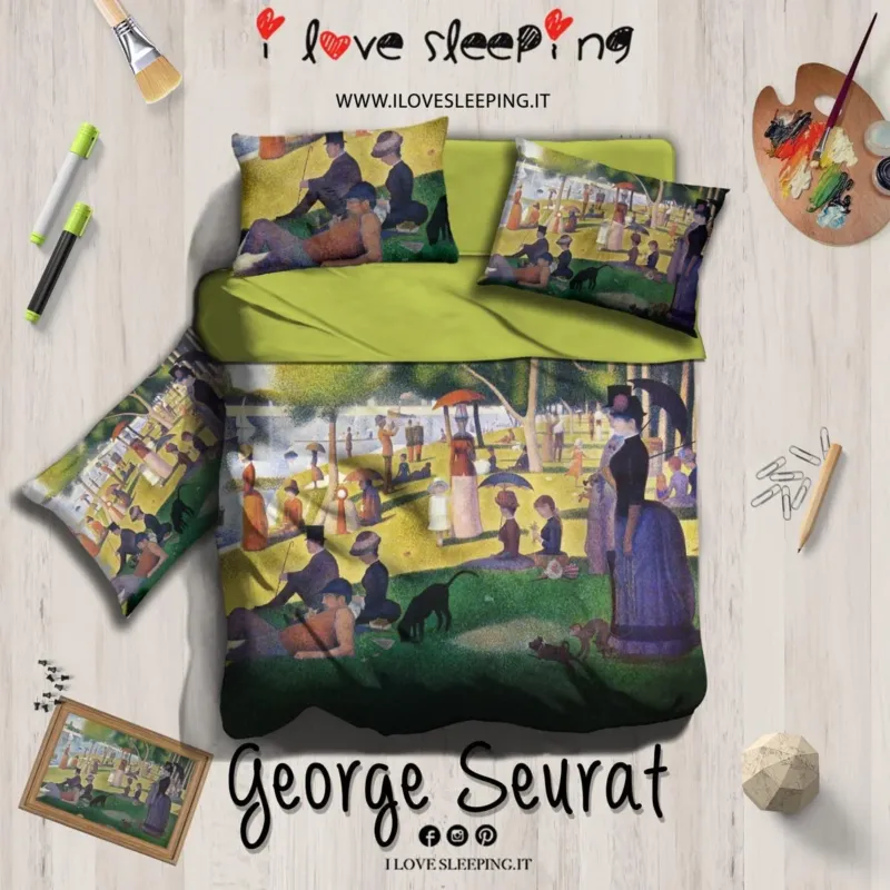 Prezzo Scontato Completo lenzuola copriletto GEORGE SEURAT by I Love Sleeping