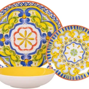 Servizio piatti 18 pezzi Limonaia in Porcellana - Casa Collection Ultima Occasione