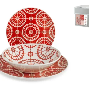 Pagamento Sicuro Servizio Piatti 18 pezzi SALVADOR in stoneware decorato - H&H