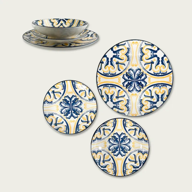 Servizio 18 Piatti Coordinati VIETRI - Cefalù Offerta Speciale
