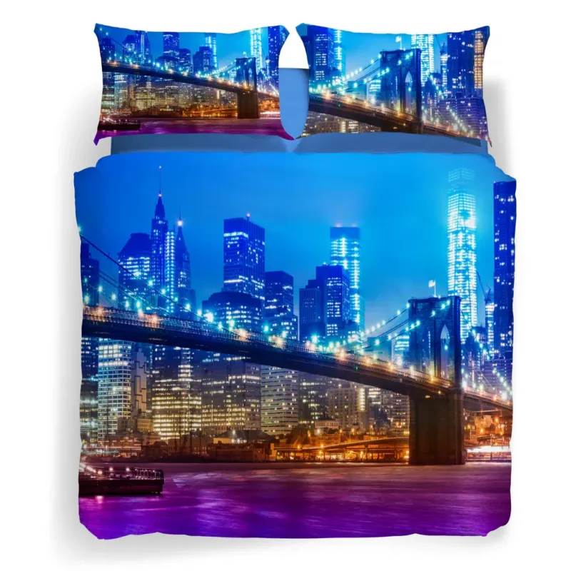 Soddisfatti O Rimborsati Completo Copripiumino Brooklyn Sogni di Viaggio Caleffi – Matrimoniale Cotone