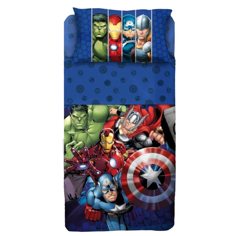 Completo lenzuola singolo AVENGERS 2 by Marvel Offerta Limitata