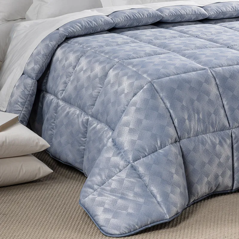 Trapunta In Raso Jacquard Texture - Caleffi Miglior Prezzo