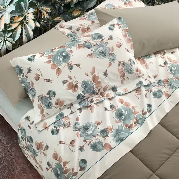 Compra Adesso Completo Lenzuolo In Percalle Chloe - Gabel
